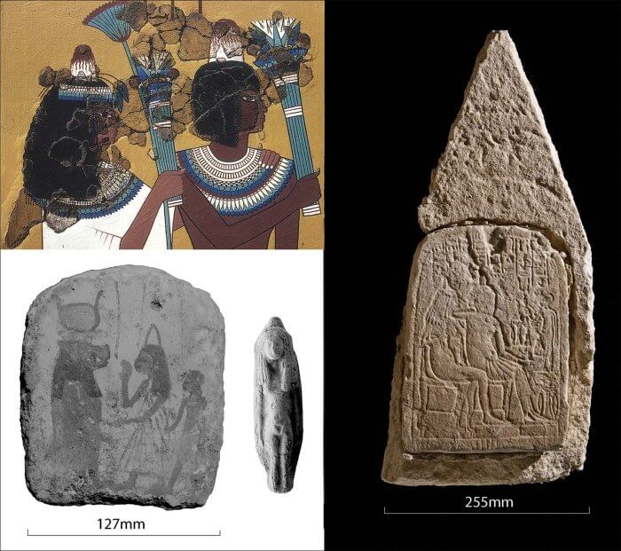 Зачем древние египтяне носили шапки из пчелиного воска? Древнеегипетские рисунки с изображением людей в загадочных головных уборах. Фото.