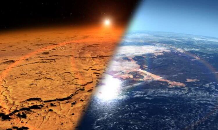 Как образуются полярные сияния? Настоящее и прошлое Марса. Фото.