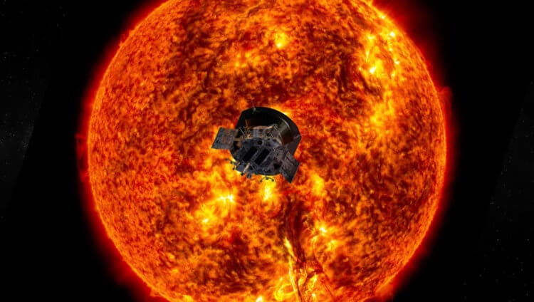 Солнце — величайшая загадка нашей звездной системы. Зонд Parker купается в солнечных лучах. Фото.