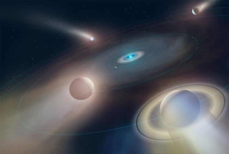 Найдена первая планета, вращающаяся вокруг белого карлика. У белых карликов могут находиться целые системы планет. Фото.