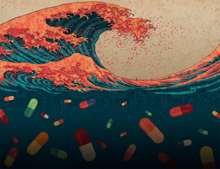 Пандемия и устойчивость бактерий к антибиотикам. Самолечение антибиотиками привело к появлению устойчивых к лекарствам бактерий, которые способны унести миллионы жизней. Фото.