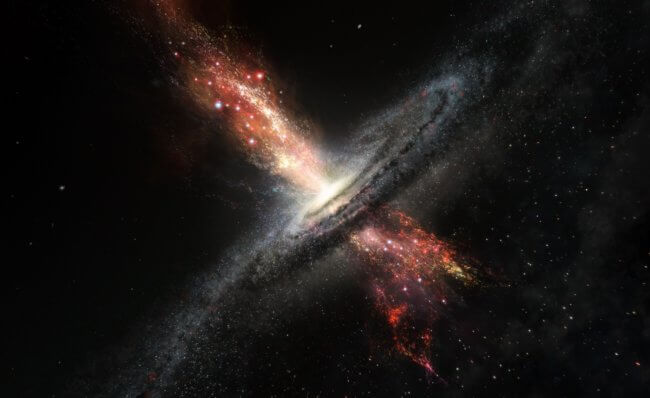 Черная дыра в центре нашей галактики превращает звезды во что-то странное. Фото.