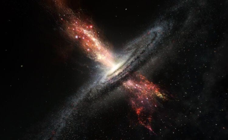 Черная дыра в центре нашей галактики превращает звезды во что-то странное. В центре нашей галактики находится сверхмассивная черная дыра Sagittarius A*. Фото.