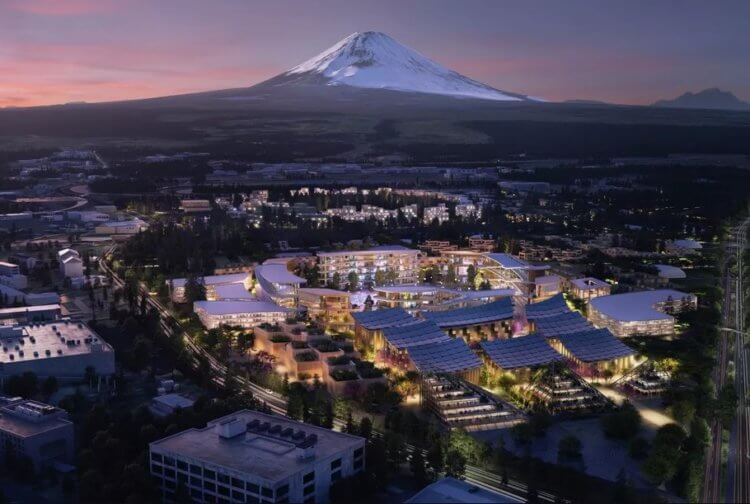 Toyota планирует построить город будущего. Каким он будет и кто в нем будет жить? Город Toyota будет расположен у горы Фудзияма. Фото.