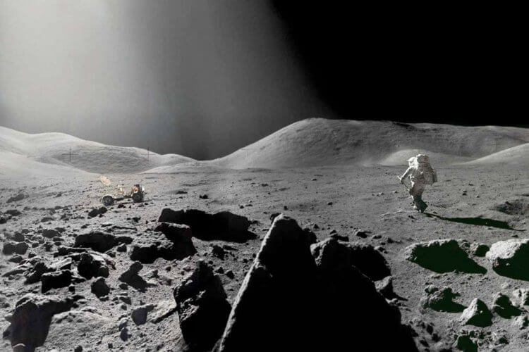 Лунная пыль может быть опасна для человека. Поверхность Луны — не самое безопасное место для Homo Sapiens. Фото.