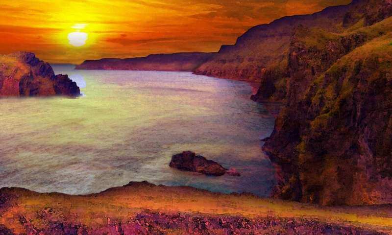 Может ли жизнь возникнуть на суперземле? Поверхность планеты GJ180d в представлении художника. Фото.