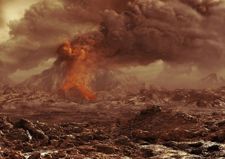 На Венере обнаружены активные вулканы. Венерианские вулканы все еще продолжают извергаться. Фото.
