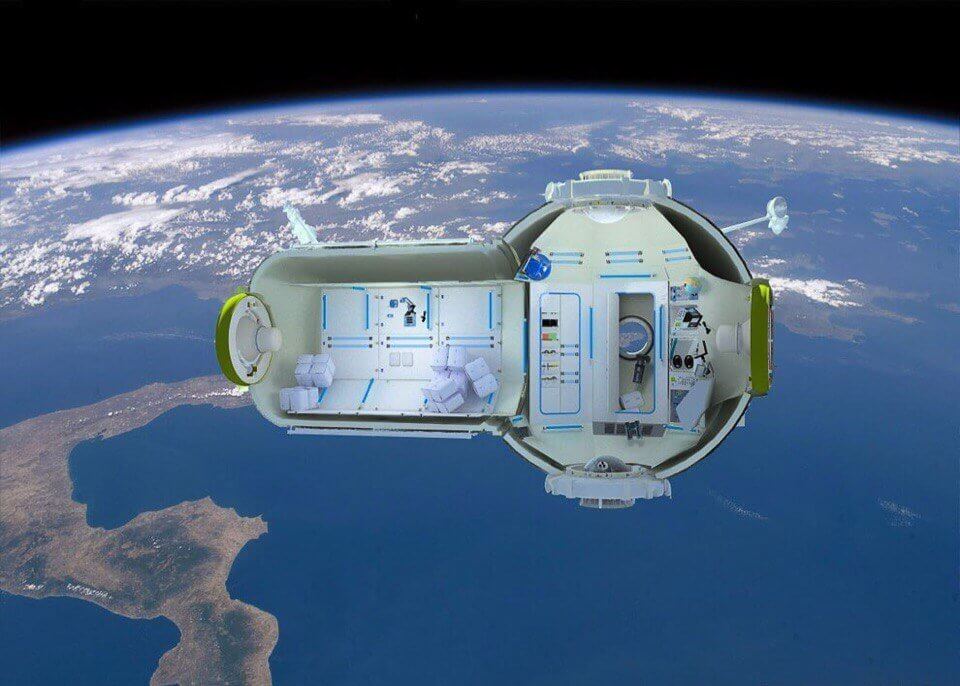 Отель в космосе. Отель “Axiom” на орбите Земли может появиться уже в ближайшие годы. Фото.