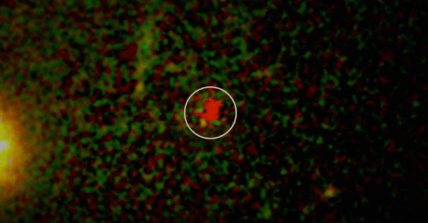 Так выглядит свет от самой древней галактики возрастом 13,4 миллиарда лет. Фото.