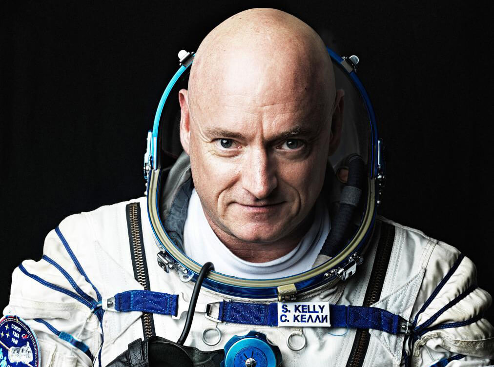 Скотт Келли — рекордсмен по продолжительности одиночного космического полета на МКС. Фото.