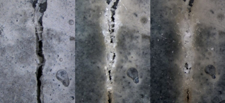 Материал, способный самовосстанавливаться в случае повреждений. Уникальные свойства бетона нового типа позволяют ему самовосстанавливаться без вмешательства человека. Фото.