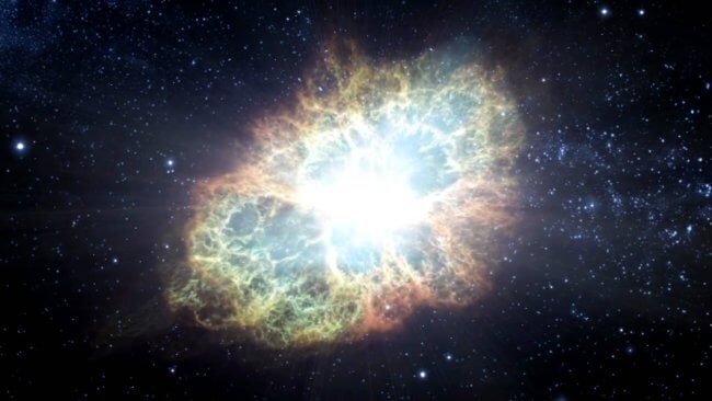 Как будет выглядеть вспышка сверхновой с Земли? Фото.