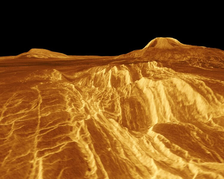 Новая экспедиция на Венеру. Типичный ландшафт Венеры. Фото.