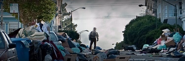 Почему все смотрят фильм «Заражение» 2011 года? Кадр из фильма “Заражение”. Как видите, проблема мусора так никуда не делась. Фото.