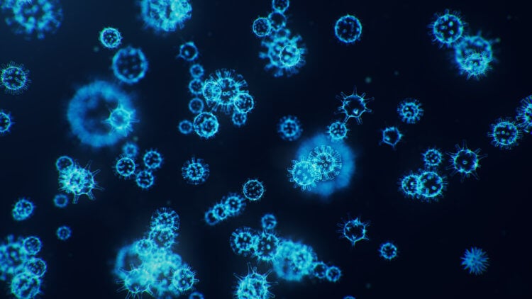 Процесс создания вакцины. Так коронавирус выглядит под микроскопом. Фото.