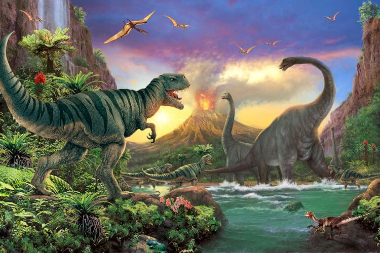 Чем отличается кайнозой от мезозоя? Последние динозавры планеты погибли в последний период мезозойской эры. Фото.