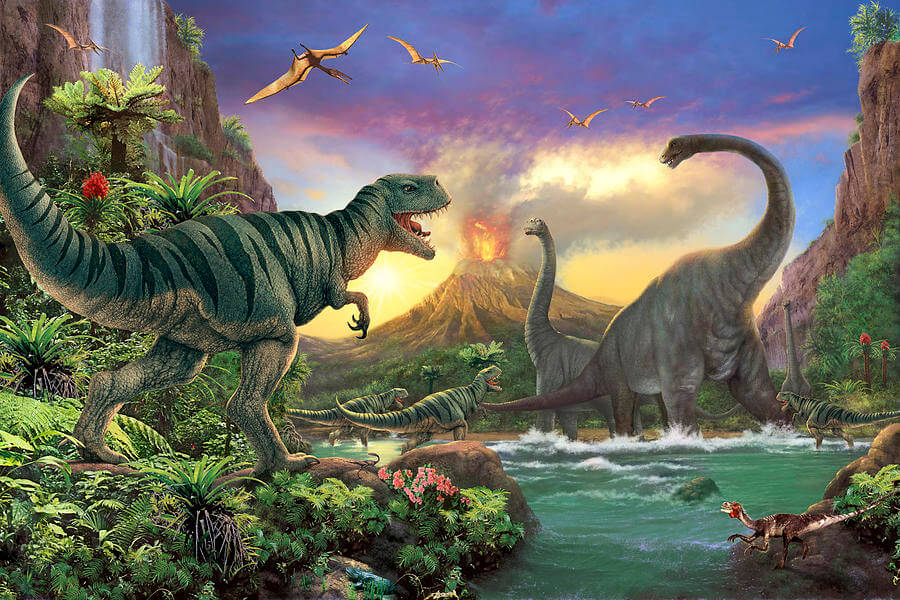 Возрождение динозавров. Последние динозавры планеты погибли в последний период мезозойской эры. Фото.