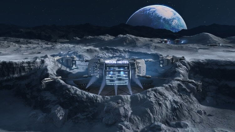 Материалы для строительства. Быть может, в скором времени на Луне появятся и первые отели? Фото.