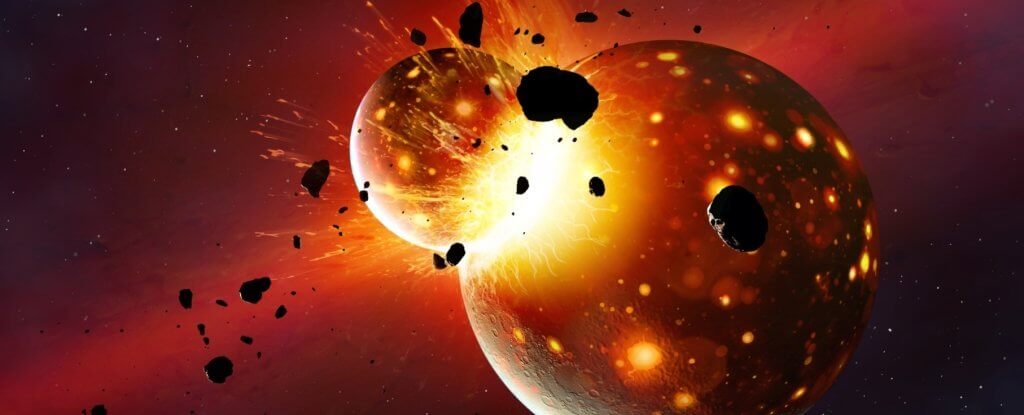 Под поверхностью Луны могут скрываться останки древней планеты Солнечной системы. Древняя планета Тейя могла сыграть огромную роль в эволюции Земли. Фото.