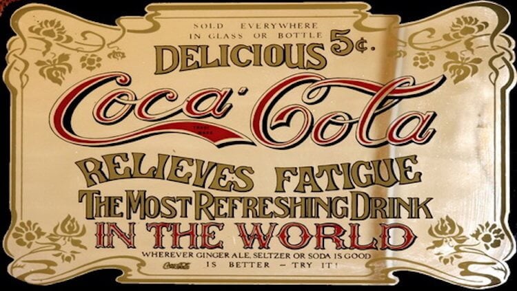 Когда начали производить Coca-Cola. Первая реклама Coca-Cola. Фото.