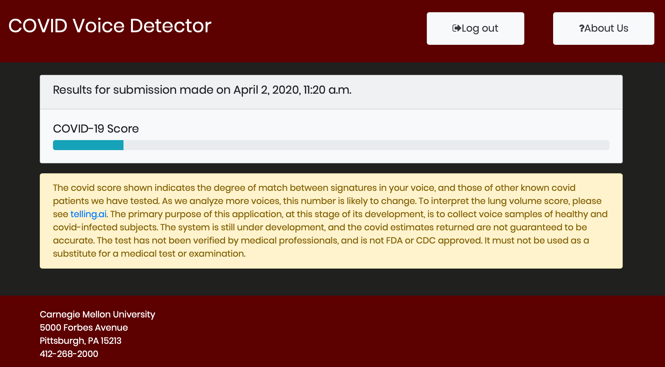 Чем меньше эта шкала, тем меньше вероятность, что у человека коронавирус. Фото.