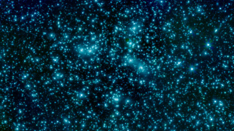 Галактики и темная материя. Темная материя не доступна прямому наблюдению. Фото.