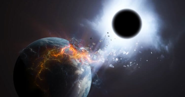 Космические Спагетти. Если черная дыра внезапно появится рядом с нашей планетой, нам не сдобровать. Фото.