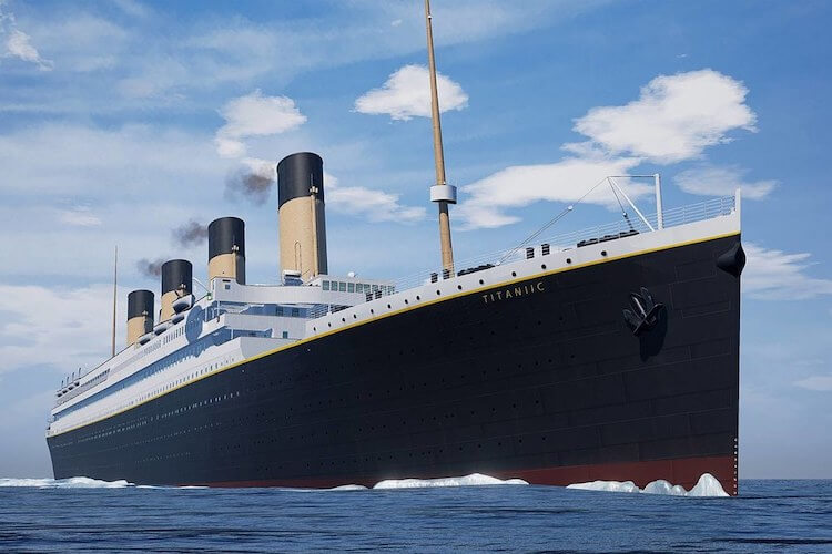 «Титаник» действительно был очень красив. Фото.