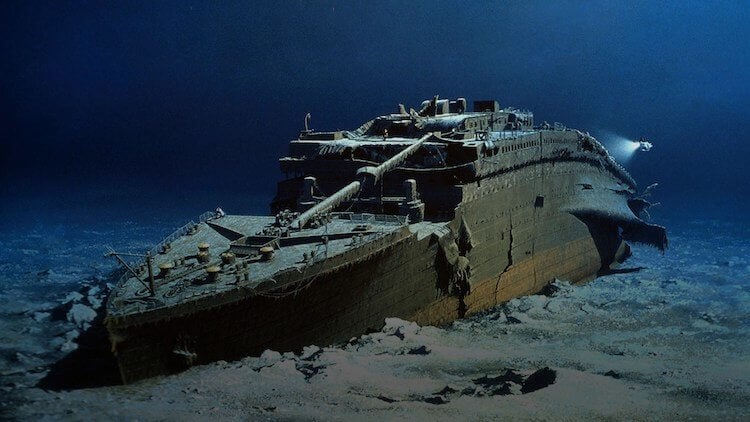 Крушение ”Титаника” в Атлантическом океане. Так «Титаник» выглядит сейчас. Фото.