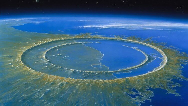 Падение астероида. Астероид изменил климат на нашей планете до неузнаваемости. Фото.