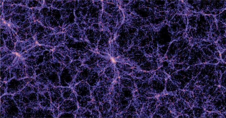 Параллельные миры существуют? Тонкие галактические нити образуют собой космическую паутину. Фото.