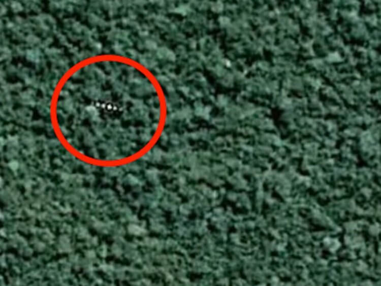НЛО в Бразилии – что это? Это изображении впоследствии было удалено из Google maps. Фото.