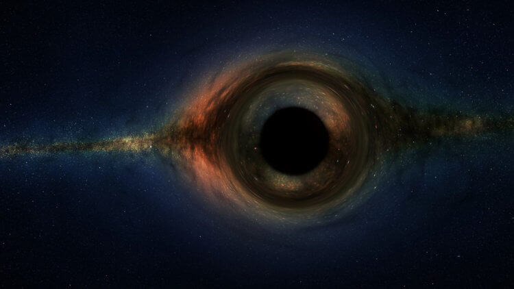 Эра черных дыр. К концу этого периода останутся фотоны, электроны, позитроны и нейтрино. Фото.