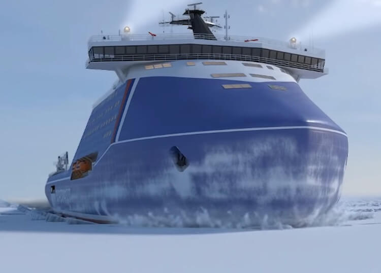 Таким может быть новый ледокол «Лидер». Фото.