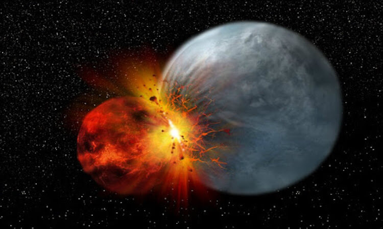 Возможно, Луна — кусочек нашей Земли, когда она была еще зародышем. Фото.