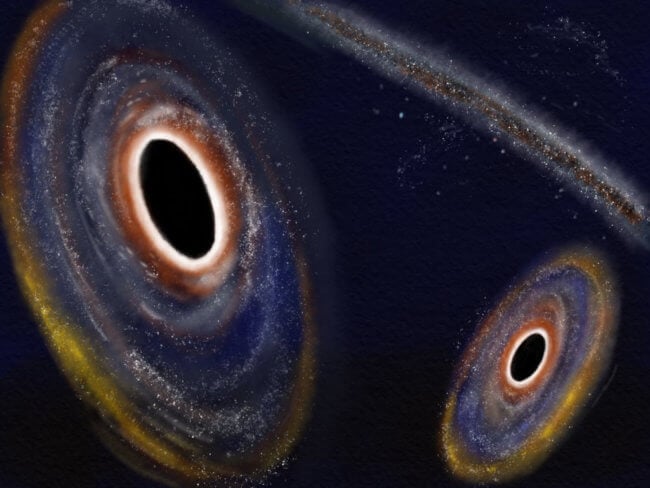 Могут ли сразу две черные дыры вращаться в центре Млечного Пути? Фото.