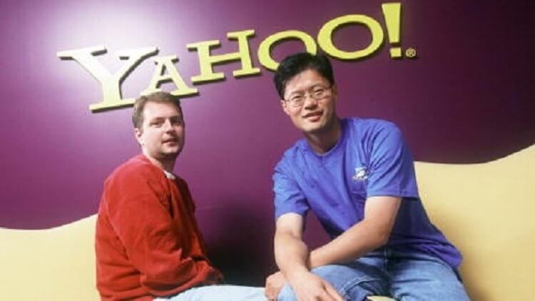 Первый поисковик в Интернете. Эти двое сделали Yahoo. Фото.