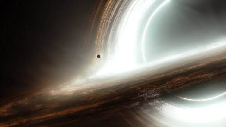 Черная дыра в центре Млечного Пути. Черная дыра (кадр из к/ф «Интерстеллар»). Фото.