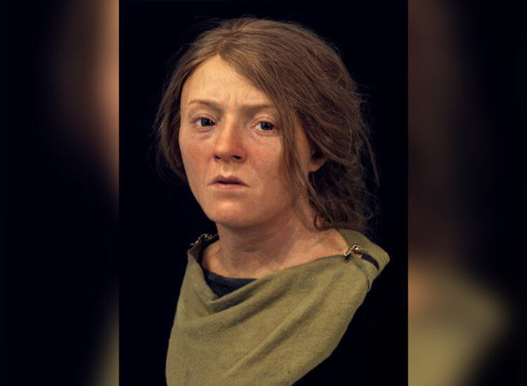 Фото древних людей. Женщина, жившая на территории Британии примерно 1700 лет назад. Фото.
