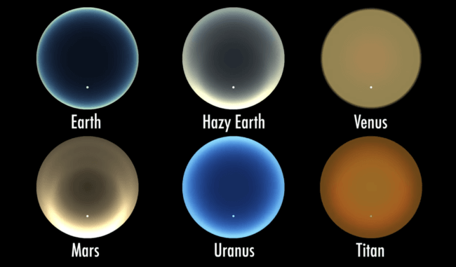 Как выглядит закат Солнца на других планетах? Фото.