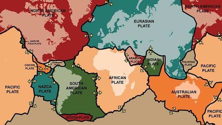 Континент Австралия и континент Зеландия. Тектонические плиты имеют свойство перемещаться. В том числе и унося с собой континенты. Вот и Индия тоже перемещалась. Фото.