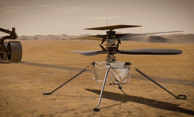 Зачем NASA отправила вертолет на Марс? Не стоит недооценивать этот вертолет. Фото.