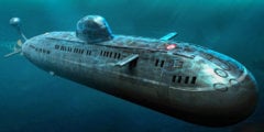 Самая большая подводная лодка и история создания субмарин. Фото.
