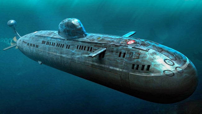 Самая большая подводная лодка и история создания субмарин. Фото.
