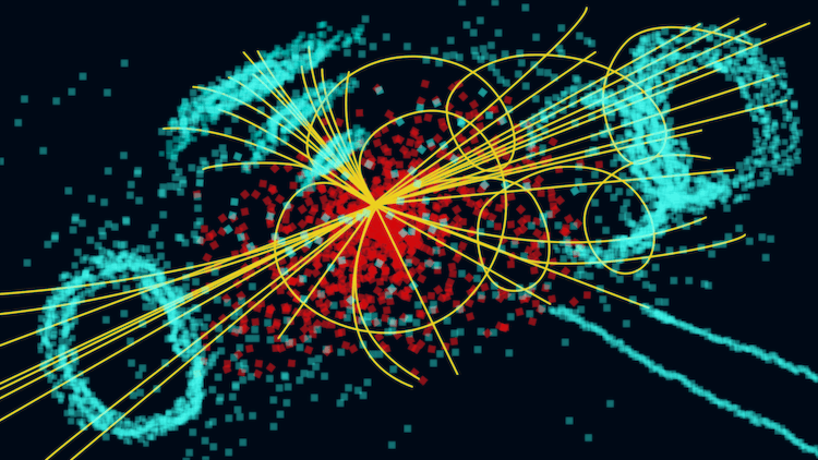 Что даст обнаружение частицы Бога. Визуализаций поиска бозона Хиггса очень много. Фото.