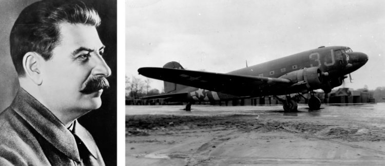 Самолет президента России. Сталин и Douglas C-47. Фото.