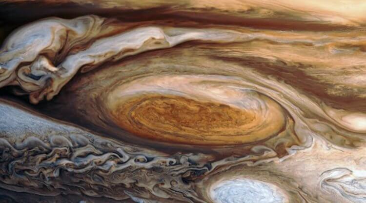 Большое красное пятно. Большое красное пятно на Юпитере. Фото.