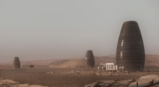 Из каких материалов можно строить дома на Марсе? Фото.