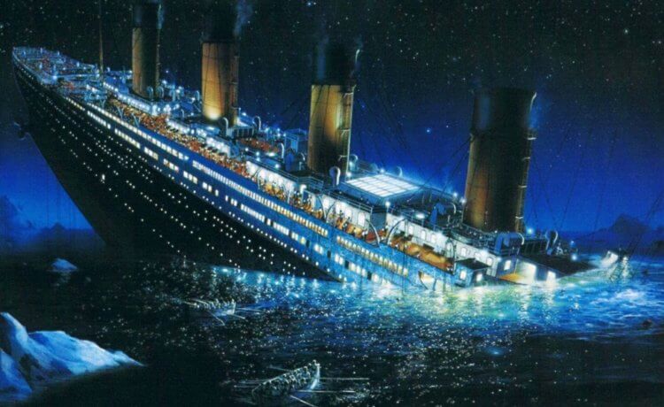 Почему затонул «Титаник»? 5 самых интересных теорий. Крушение «Титаника» в представлении художника. Фото.