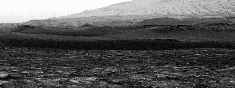 Пыльный вихрь на Марсе. Пыльный вихрь, снятый марсоходом «Кьюриосити». Фото.
